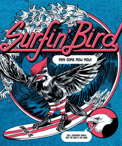 Alternative view of SURFING BIRD