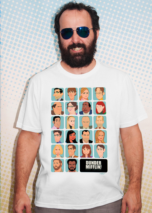 Camiseta camisa Dunder Mifflin The office Escritório 3 opções de cor